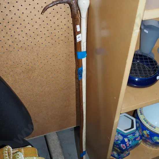 wood and bone walking sticks