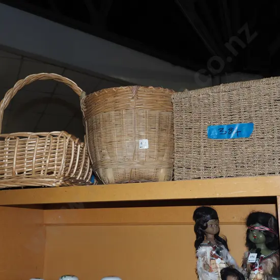 2x cane baskets Tallest H280