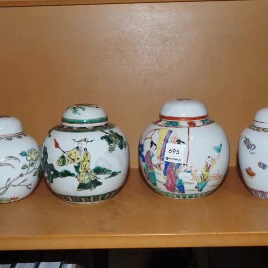 4x ginger jars