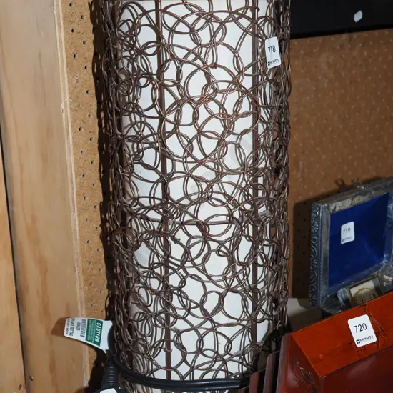copper wire table lamp H420