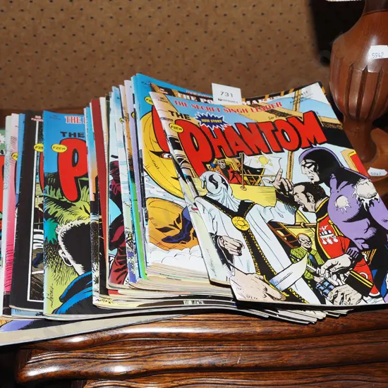 stack of Phantom comics