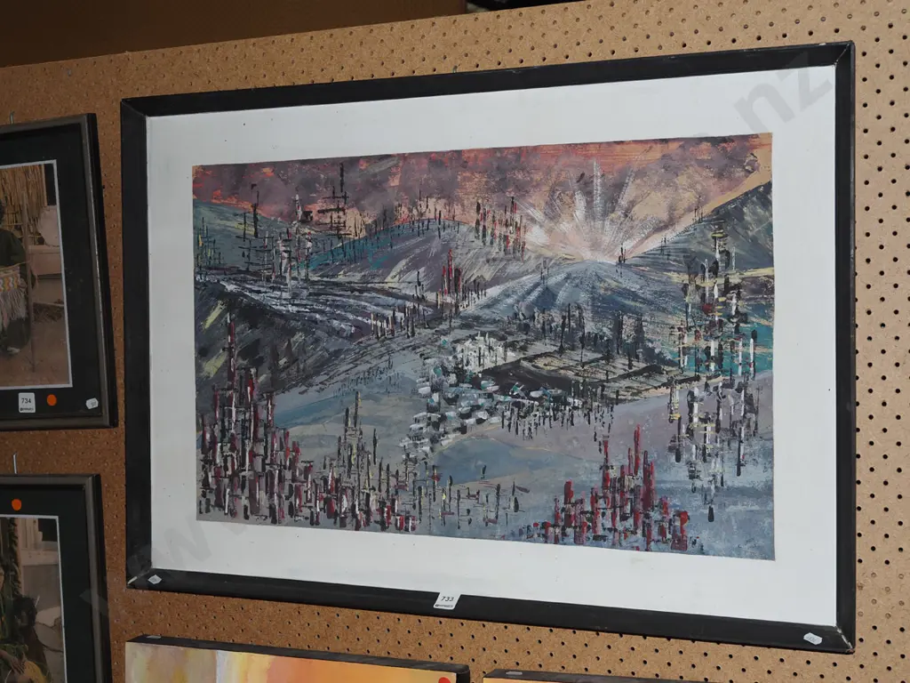 framed abstract print - no glass Image 1++