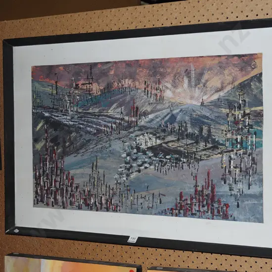 framed abstract print - no glass