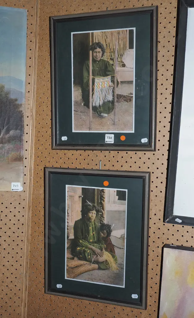 2x digital reproduction prints - orange dots Image 1++