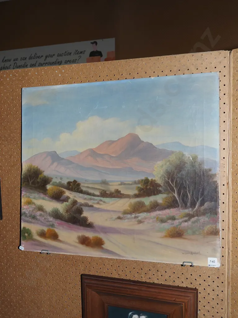 W Louis Herbert - oil on canvas - landscape - damage Image 1++