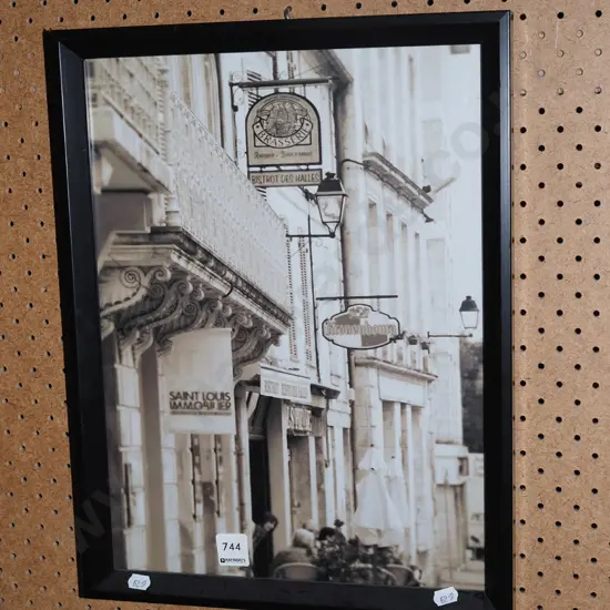 framed photo print - street scene