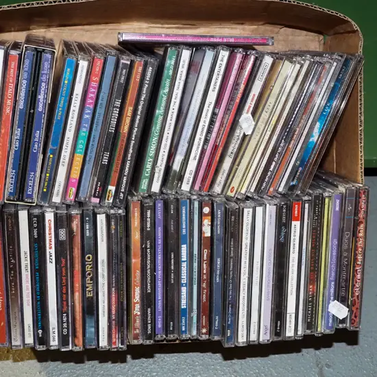 box of CDs