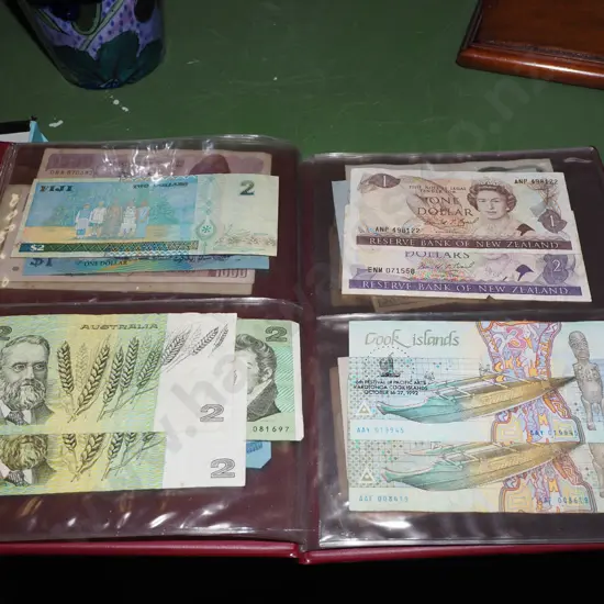 album of bank notes