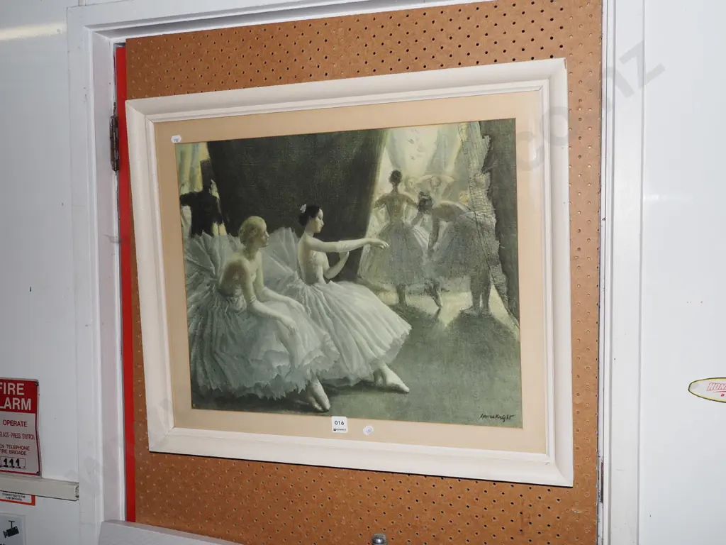framed ballerina print Image 1++
