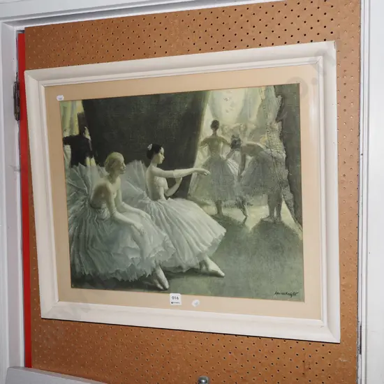framed ballerina print