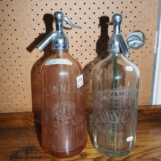 C.L.Innes and Co Auckland and Hamilton soda syphons