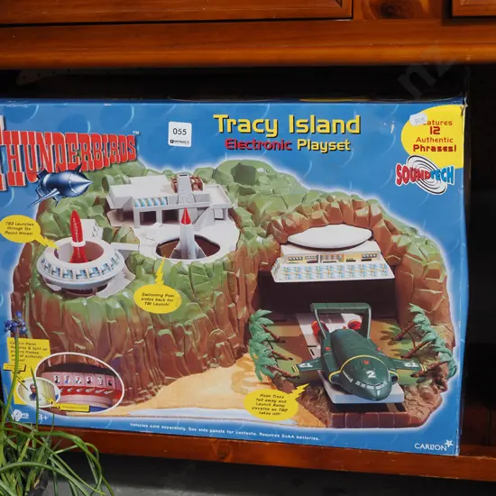 boxed Thunder Birds Tracy Island electronic play set