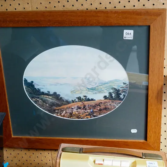 framed George O'Brien print