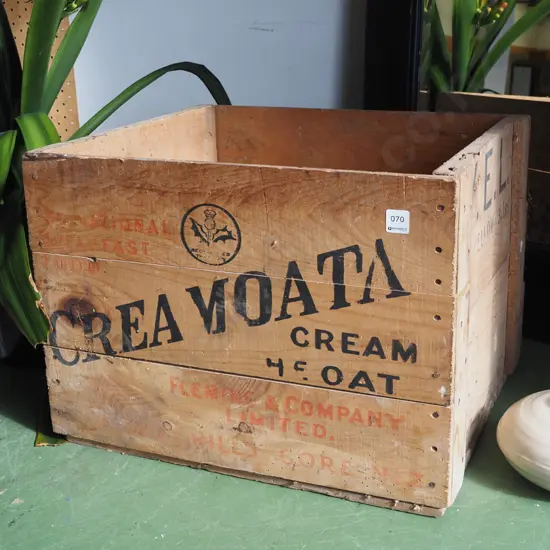 large vintage Creamoata box - some borer