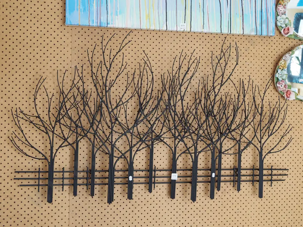wrought metal garden art - trees and fences Image 1++
