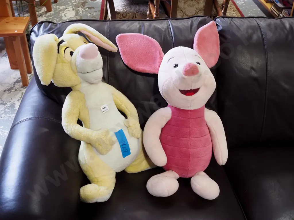 2x soft toys - piglet, rabbit Image 1++