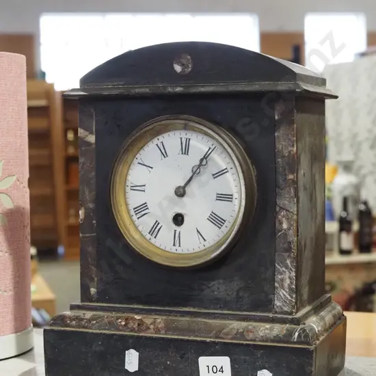 restorer's marble and stone mantle clock