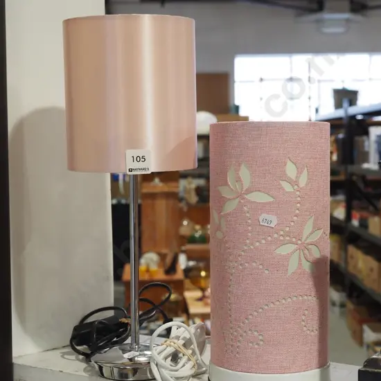 2x modern table lamps Tallest H380
