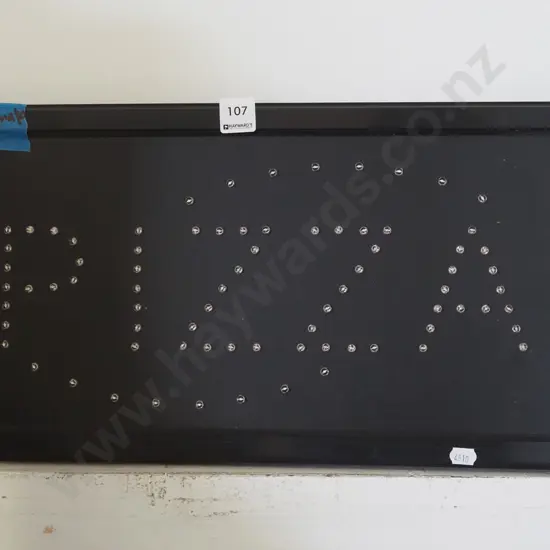 illuminated Pizza sign
