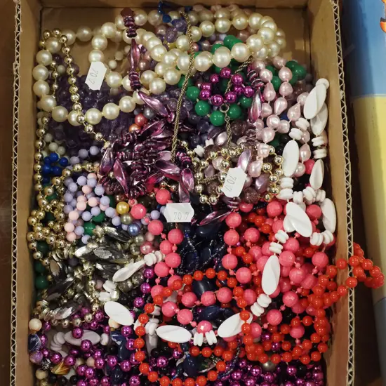 box of costume jewellery