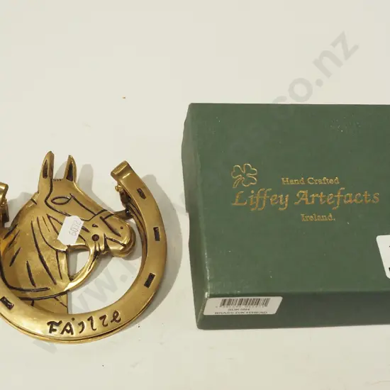 brass horse themed door knocker