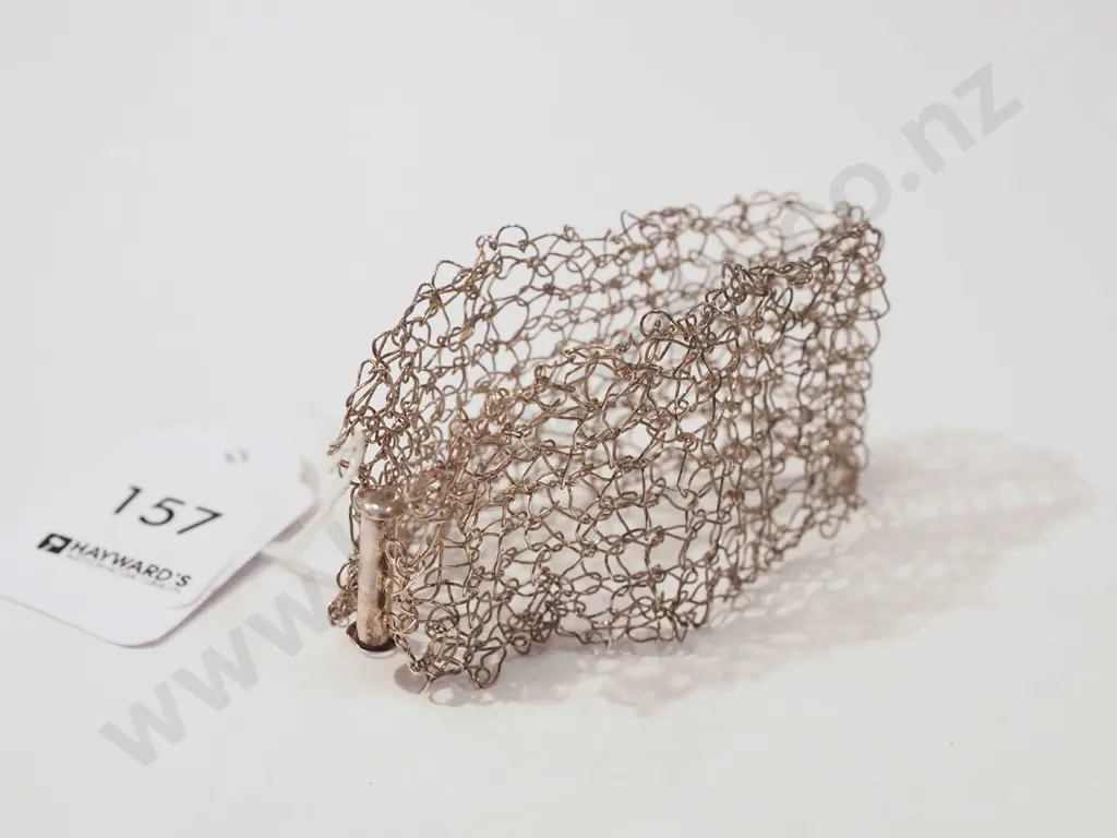 sterling silver mesh bracelet 12gms Image 1++