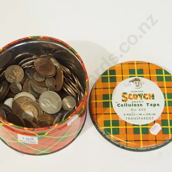 tin of coins