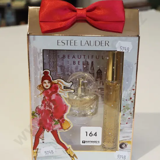 boxed Estee Lauder Beautiful Belle To Go miniature perfumes