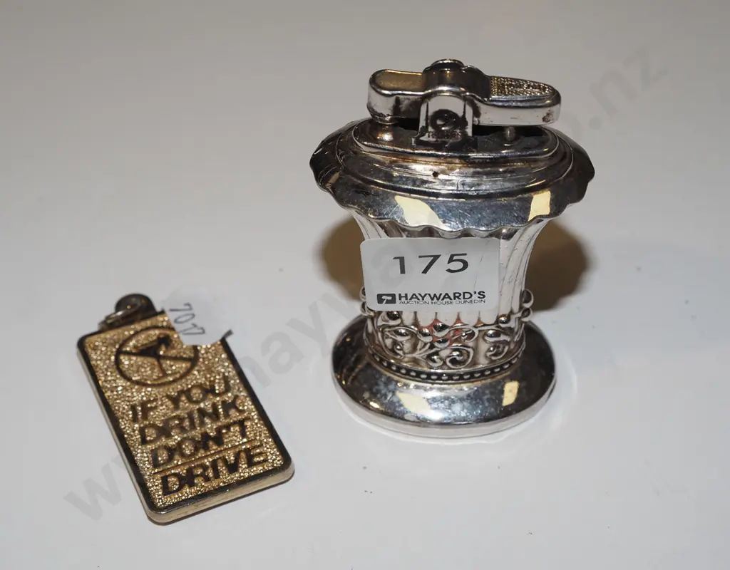 Ronson cigarette lighter & a Don’t Drink and Drive key ring Image 1++