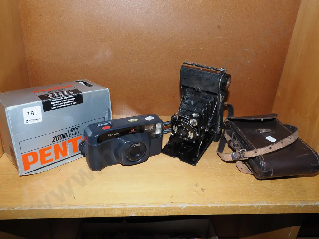vintage camera & Pentax zoom 60 35mm camera Image 1++