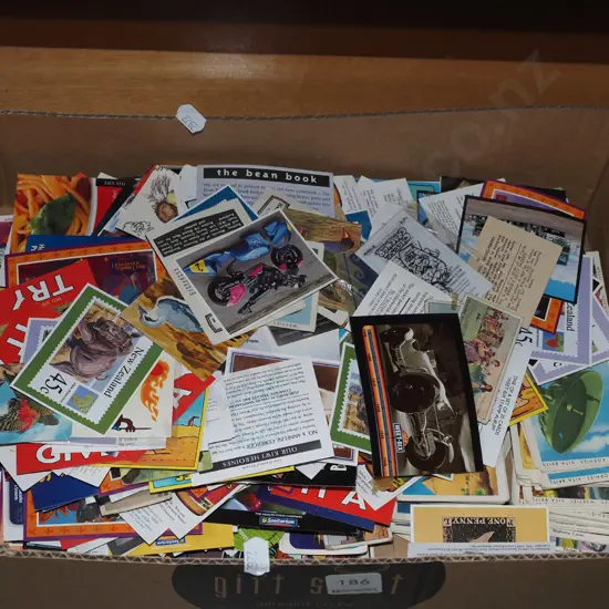 box of collector cards