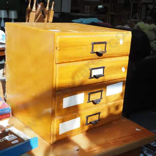4 drawer specimen chest H310 W300 D280
