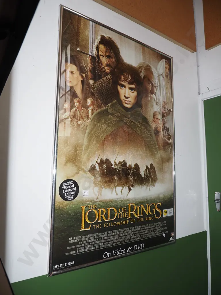 framed Lord of the Rings Fellowship of the Rings poster Image 1++