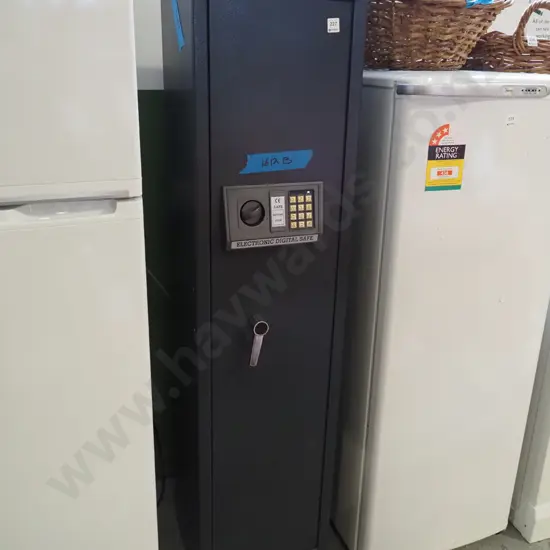 electronic digital gun safe - key and code in office H1450 W350 D300