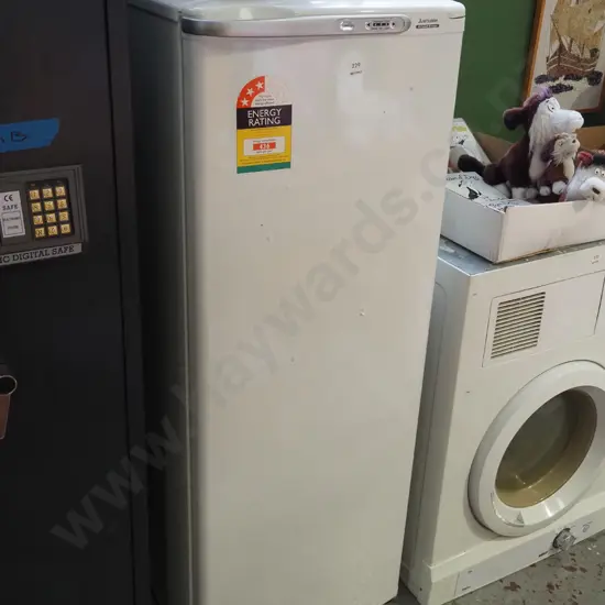Mitsubishi Frost Free upright freezer - needs a clean H1300 W500 D550