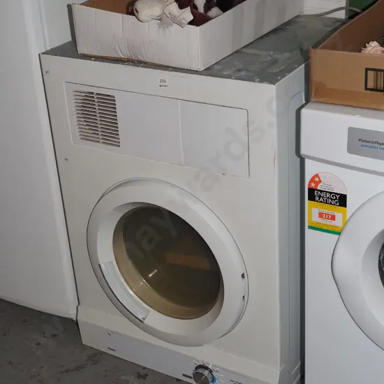 upside Haier tumble dryer