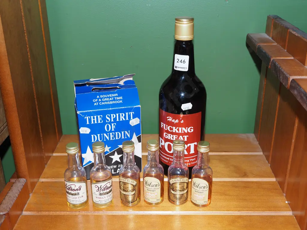 Hap's port, 6x bottles of Wilsons malt whisky - significant shrinkage Image 1++