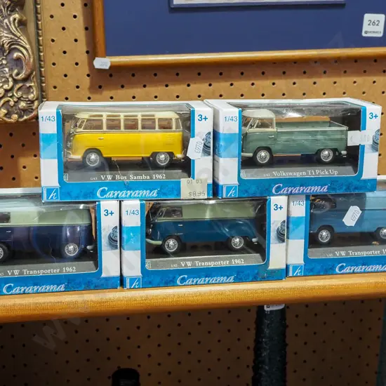 5x boxed VW van models