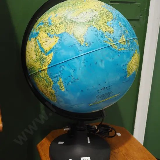 illuminated world globe  H460