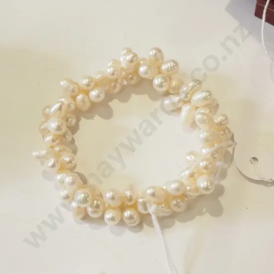 real pearl braeclet 34gms