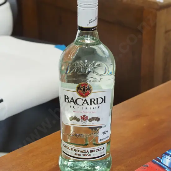 1L  Bacardi white rum