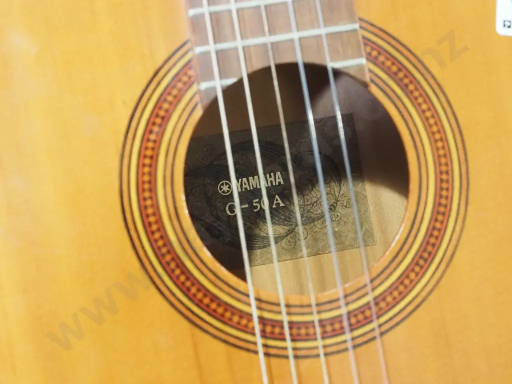 Yamaha G-50A classical acoustic guitar with soft carry case, spare strings, strap Image 1++