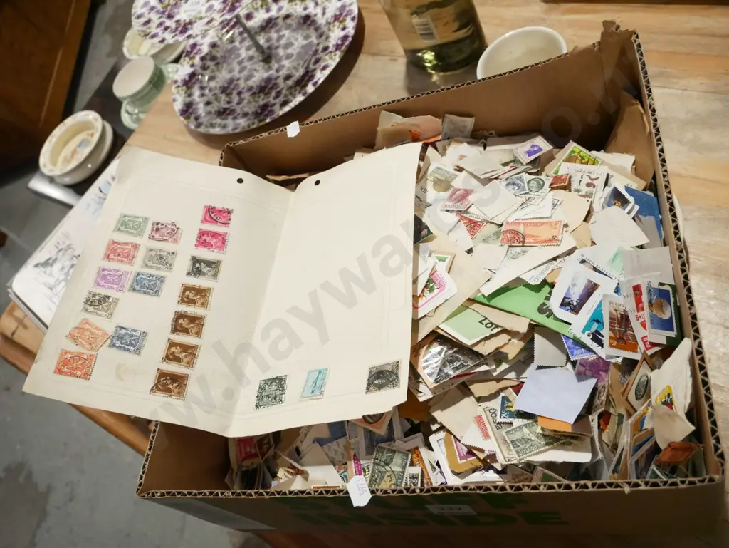 box of loose stamps Image 1++