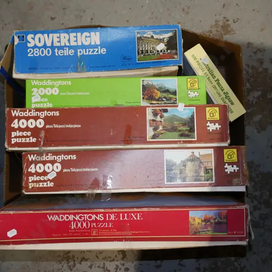 box of puzzles
