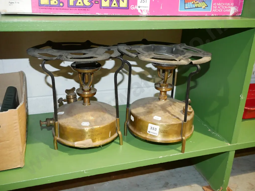 2x vintage Valor white spirit camp stoves Image 1++