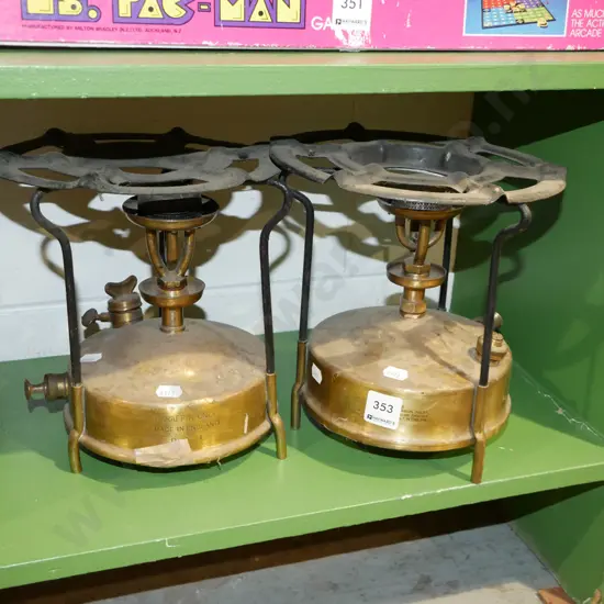 2x vintage Valor white spirit camp stoves