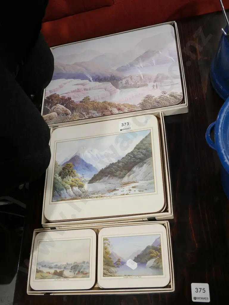 historic NZ paintings placemats Image 1++