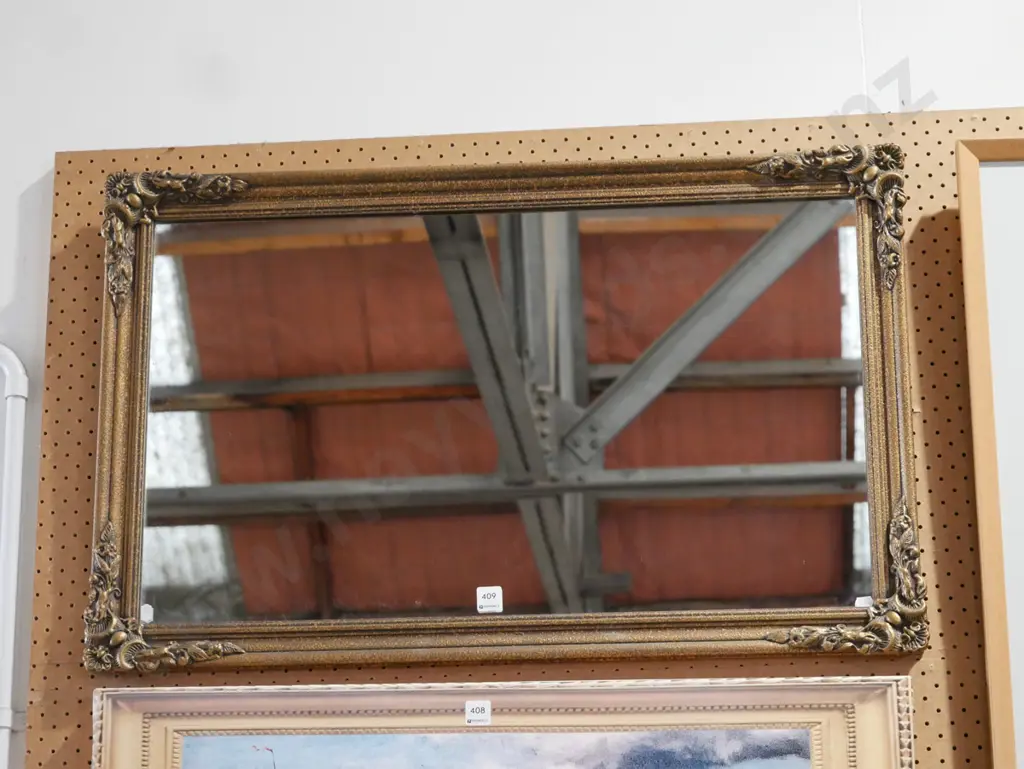 gilt framed wall mirror Image 1++