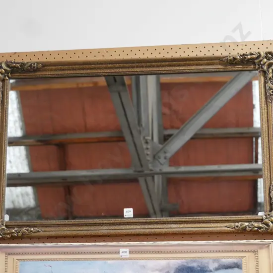 gilt framed wall mirror