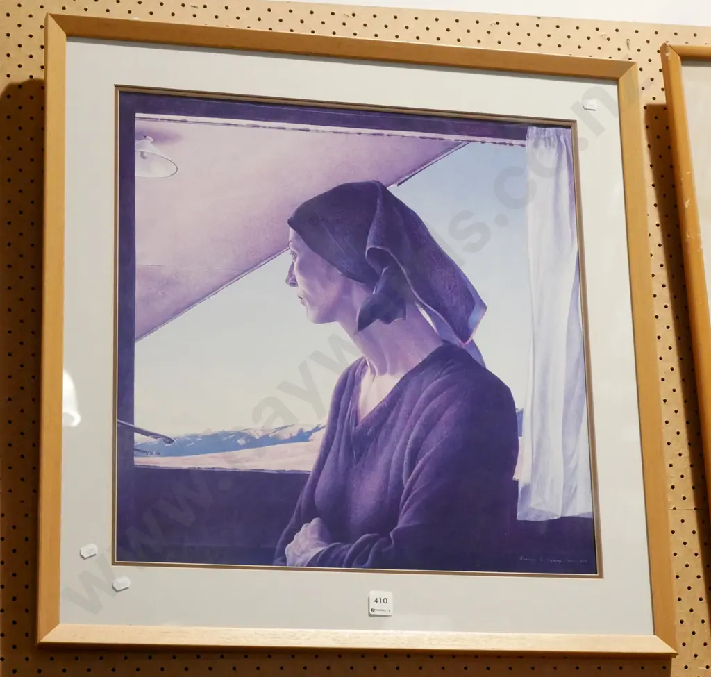 framed Grahame Sydney poster print - Rosie At Pisa Image 1++